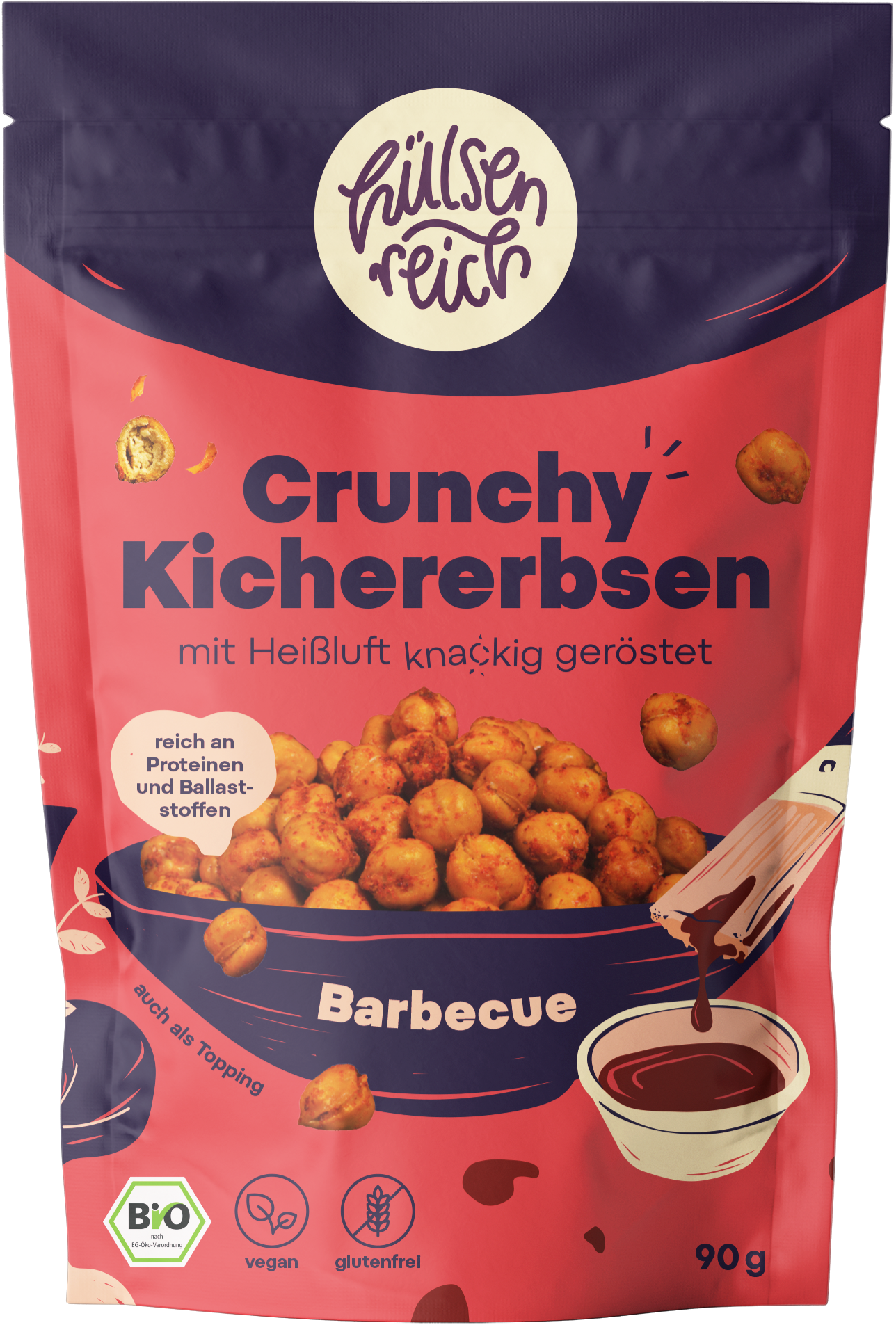 Crunchy Kichererbsen Barbecue