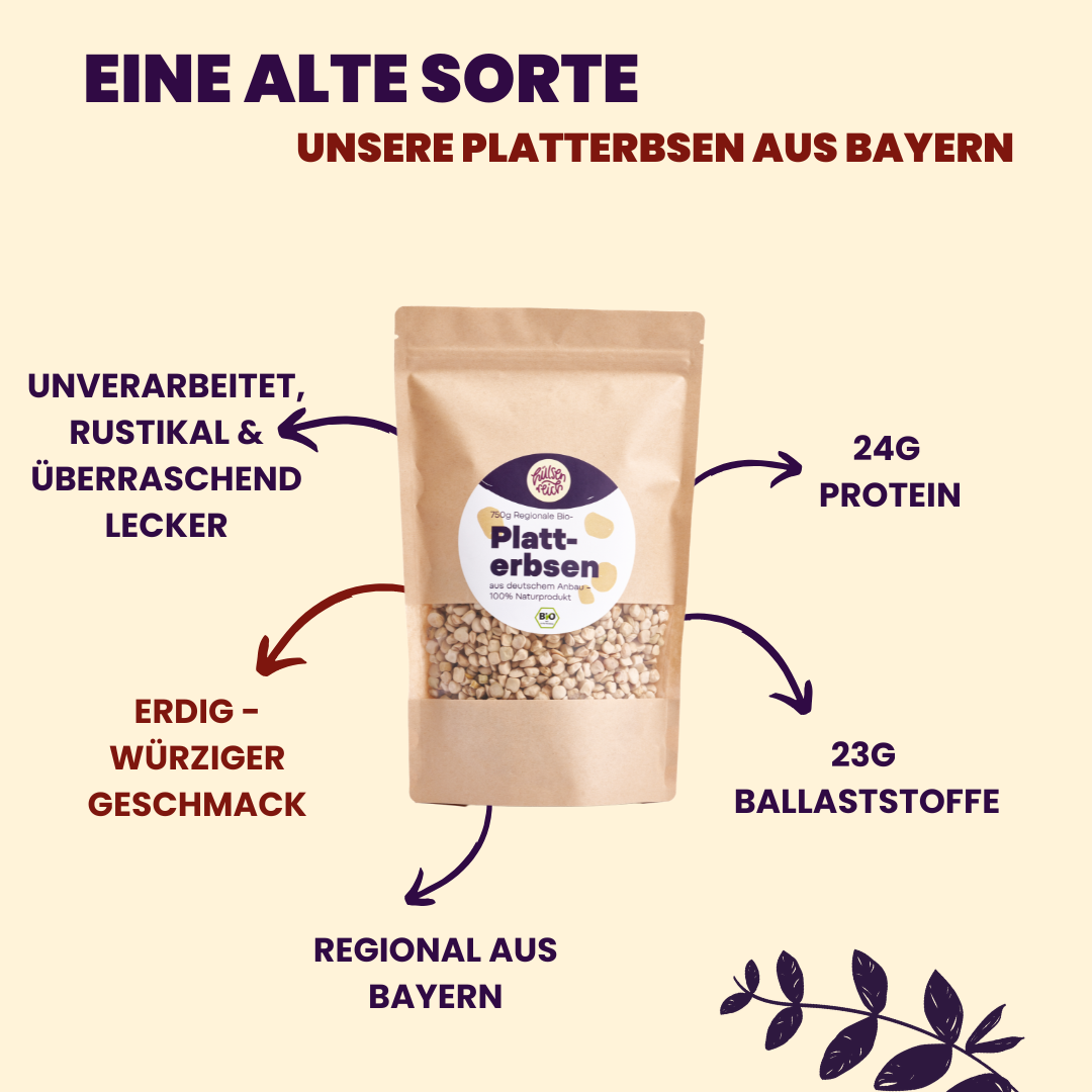 Bio Platterbsen aus Deutschland