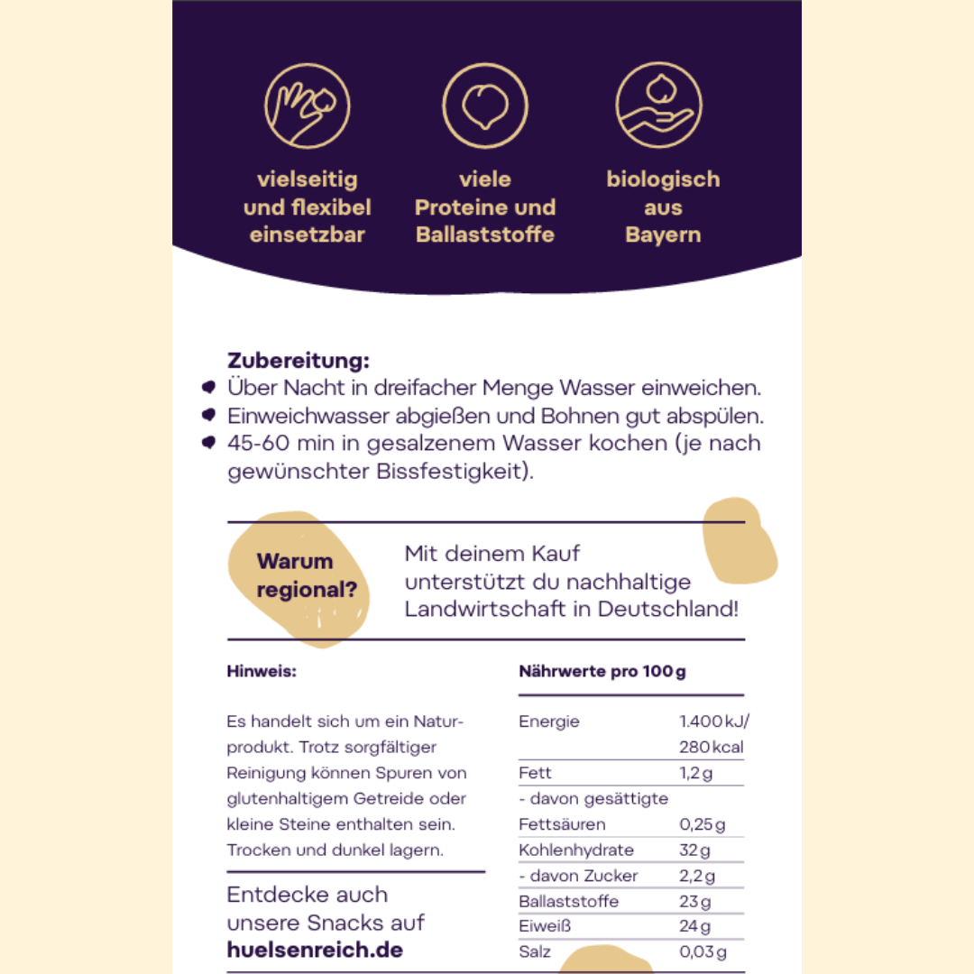 Bio Platterbsen aus Deutschland