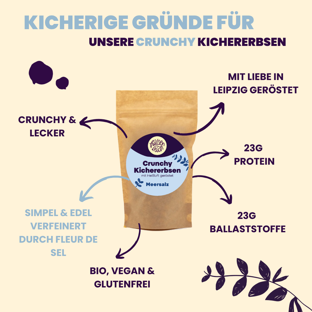 Crunchy Kichererbsen Meersalz
