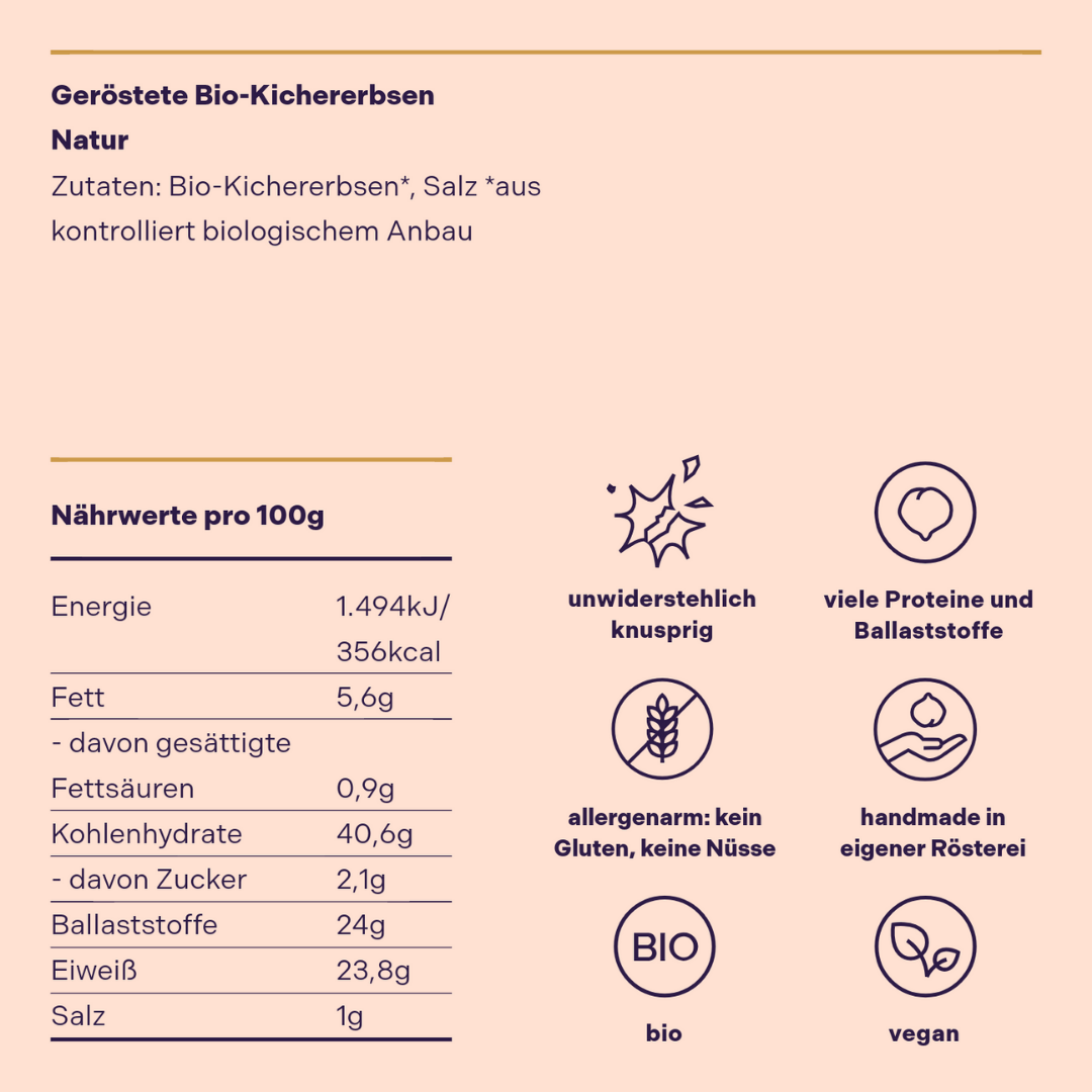 Crunchy Kichererbsen Natur