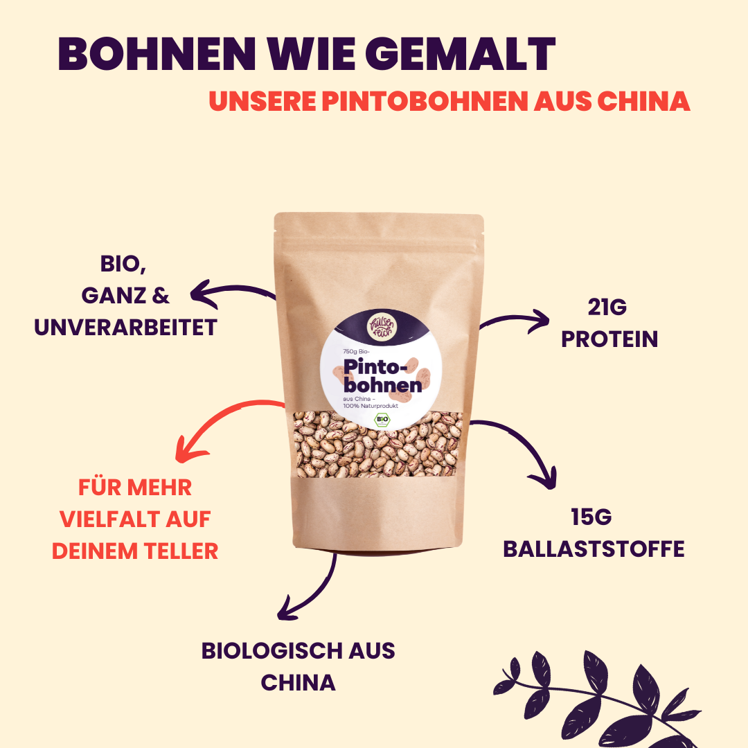 Bio Pintobohnen aus China