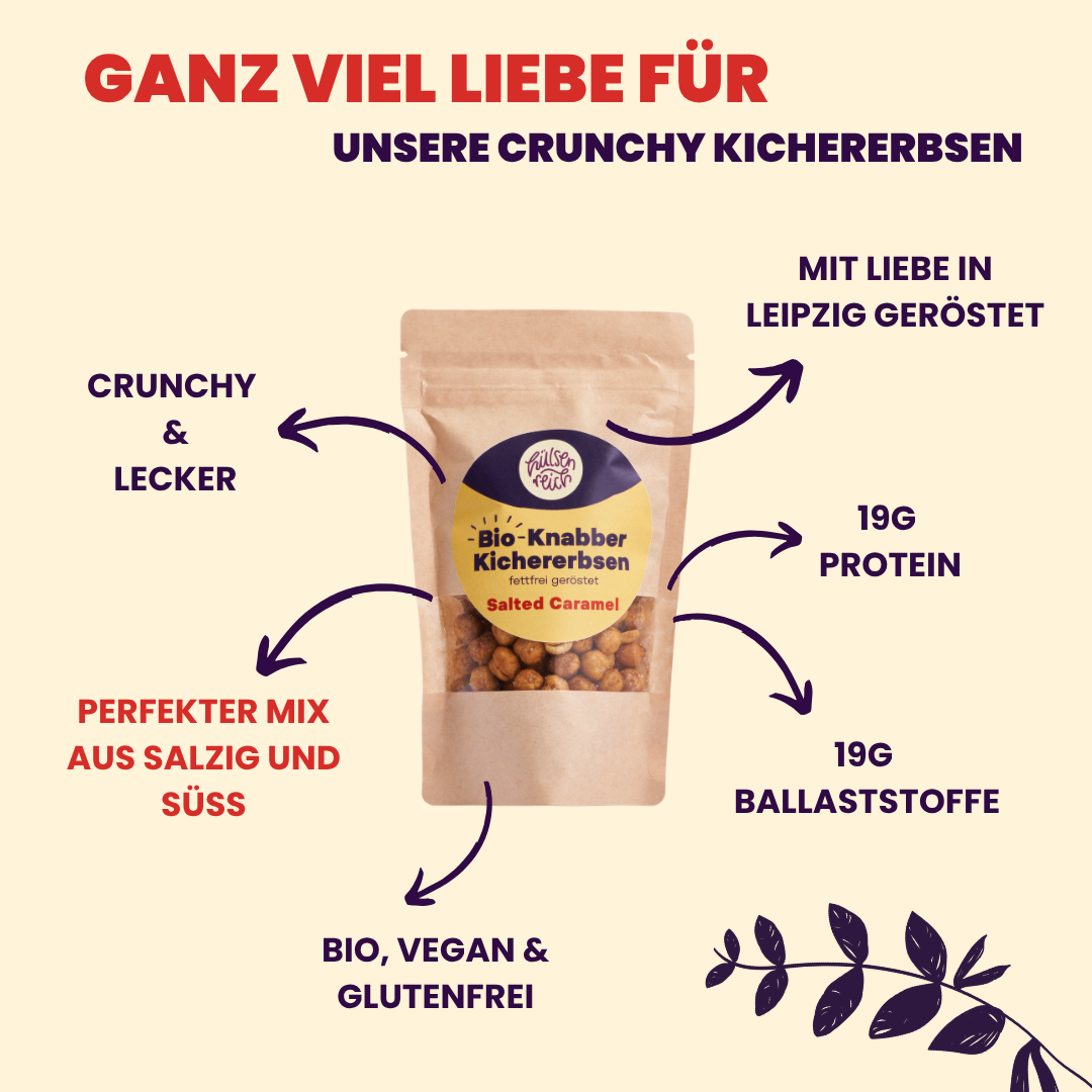 Crunchy Kichererbsen Salted Caramel