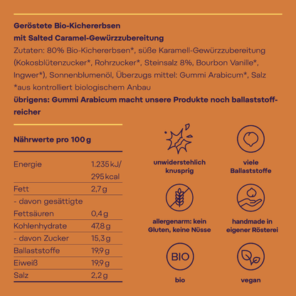 Crunchy Kichererbsen Salted Caramel