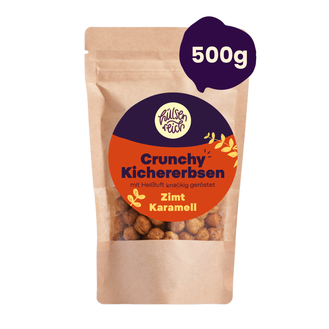 Crunchy Kichererbsen Zimt Karamell
